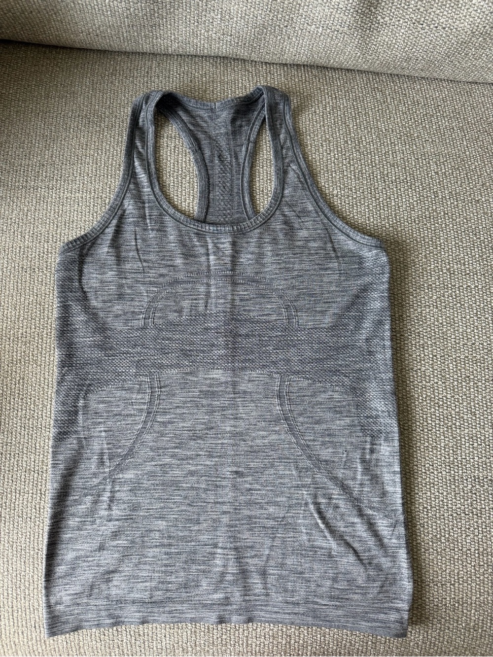 lululemon athletica Heathered Gray Racerback Tank